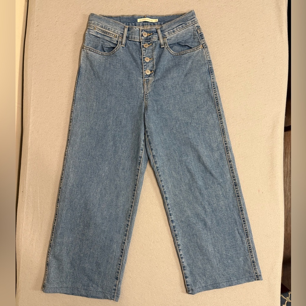 Levi's Red Tag Mile High Cropped Wide Legged Women's Classic Denim Jeans